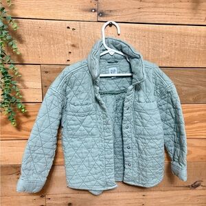 GAP Kids Quilted Sage Green Jacket